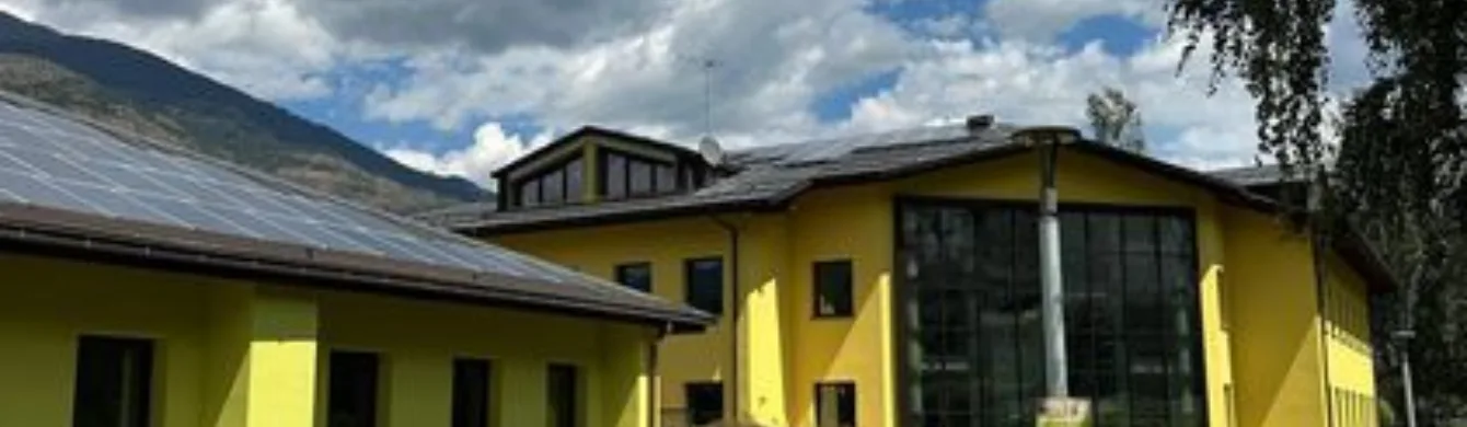 <p>Interventi di efficienza energetica e di adeguamento sismico nel complesso Polifunzionale ad Aymaville </p>